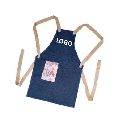 Cotton Denim Bib Apron