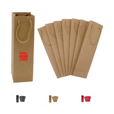 Kraft Wine Paper Shopping Bag