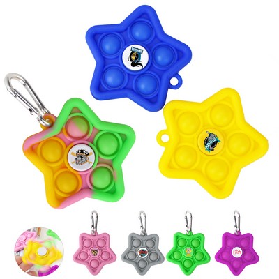 Star Push Bubble Fidget Spinner