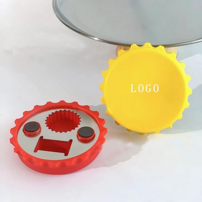 Plastic Round Multifunctional Bottle Opener