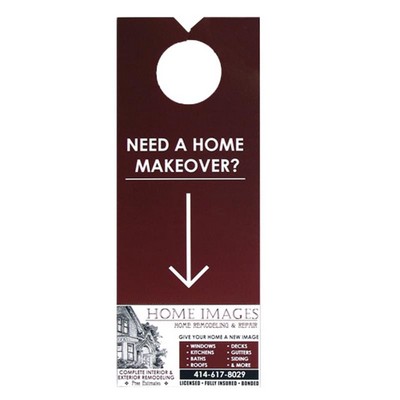 Perforated Door Hanger Custom Printed