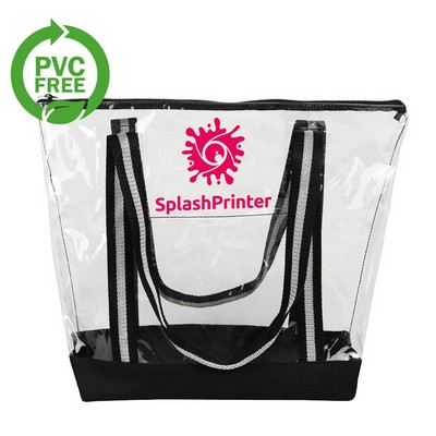 Clear Tote Bag with Zipper