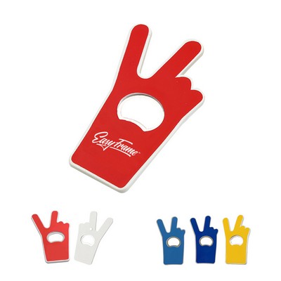 V Sign / Finger Magnetic Bottle Opener