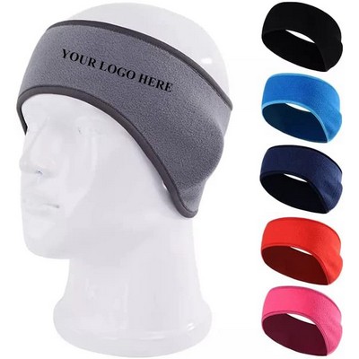 Warm Polar Fleece Headband with Ear Covers