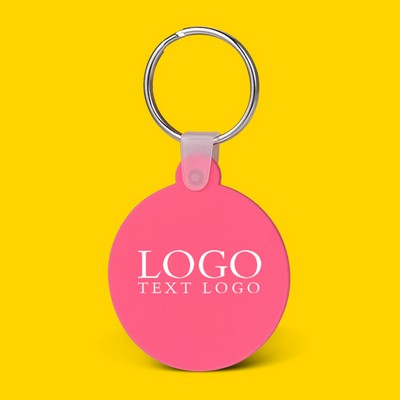 Promotional Classic Silicone Round Soft Key Tags