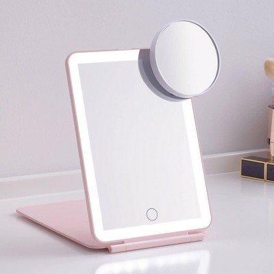 LED Foldable Travel Makeup Mirror