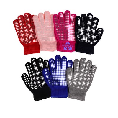 Kids Indoor Knit Ski Gloves