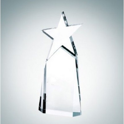 Triumphant Star Crystal Award, 9"H