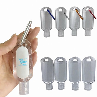 Portable Hand Sanitizer with Carabiner Clip