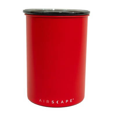 7" Matte Red Airscape® Coffee Canister Classic