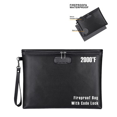 Fireproof File Bag With Lock Zipper