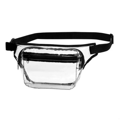 Transparent 2-Zipper Fanny Pack