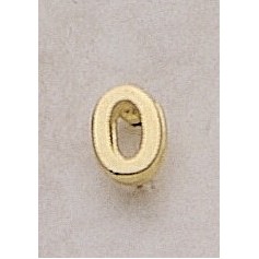 0 (numeral) Marken Design Cast Lapel Pin (3/8")