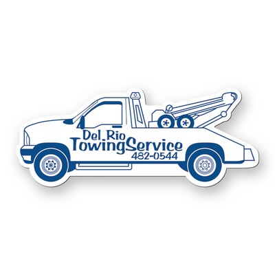 Magnet - Tow Truck Shape Stock Vinyl Magnet - 20mil