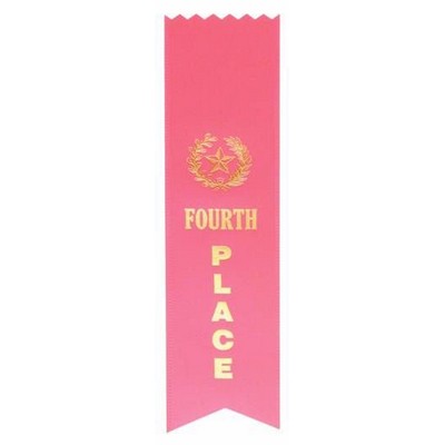 FOURTH PLACE Ribbon - Pinked Top - Pink - 2" x 8" long