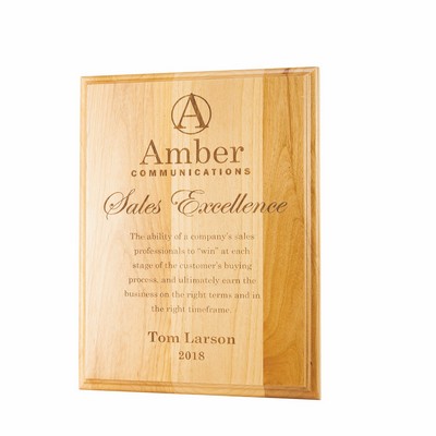 Alder Lasered Tradition Plaque (9"x12")