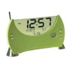 Green Rectangle Digital FM Radio w/Clock