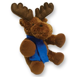 Custom Plush Moose w/ Imprinted Scarf