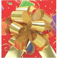 Gold 4" Diameter Glitter Perfect Bow® (3/4" Ribbon)