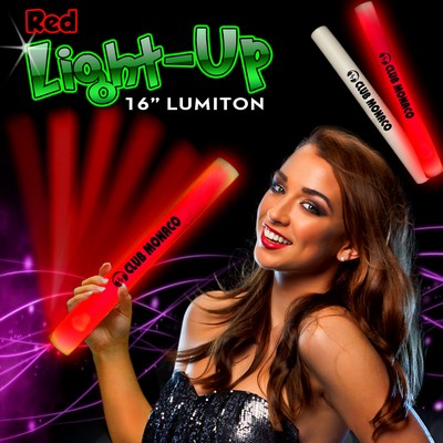 16" Red LED Foam Lumiton Baton