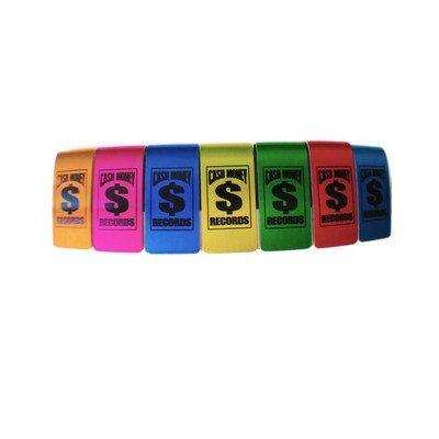 1" x 2" Aluminum Money Clip with a Full Color, Sublimated Imprint. Made in the USA.