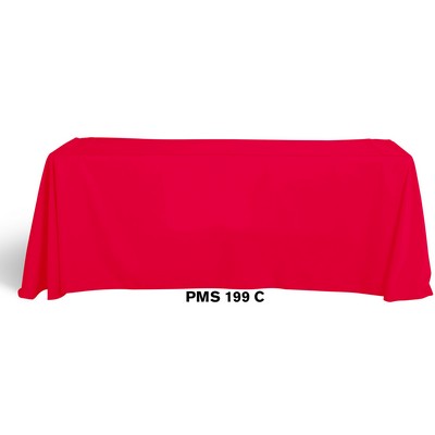 Blank Polyester Poplin 6' Table Cover (132"x90")