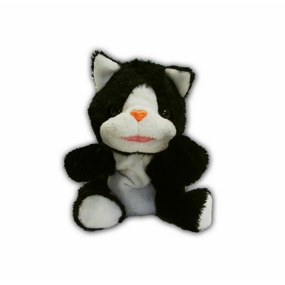 Custom Plush Black & White Kitten