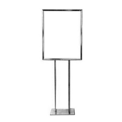 Economy Chrome Floor Standing Poster Holder (14"x 22")