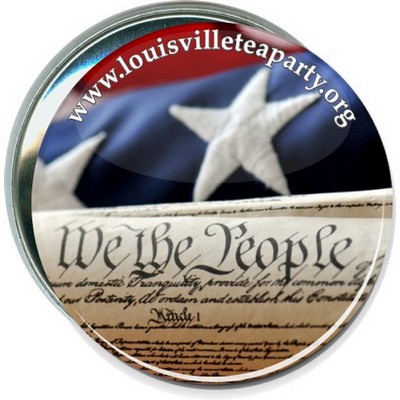 Political - We the People, Louisville Tea Party - 3 Inch Round Button