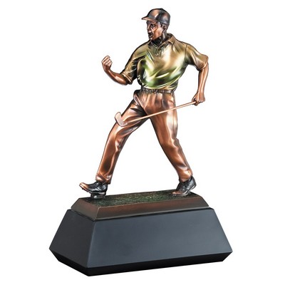 Golfer - Male Statue - 12" Tall