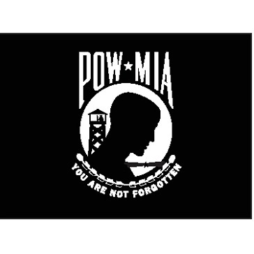 Single Sided POW/MIA Nylon Flag (2'x3')