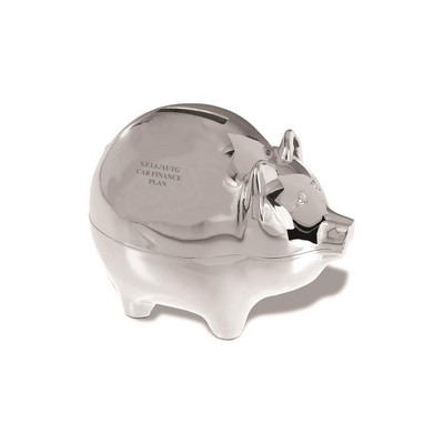 Silver-Plated Piggy Bank