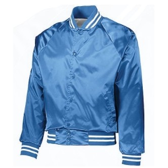 Augusta® Adult Satin Striped Baseball Jacket