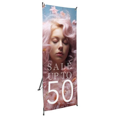 24" X 63" X Stand Display