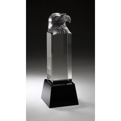 Pride of Excellence Eagle Crystal Award - 10 1/2'' h