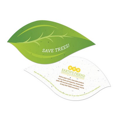 2-Sided Save Trees Leaf Plantable Shape