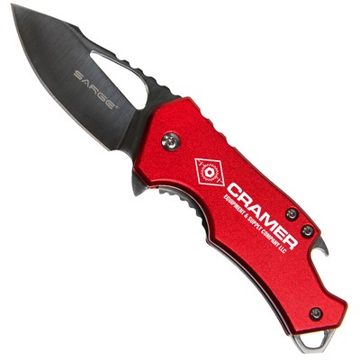 Red Fuse Pocket Knife & Bottle Opener