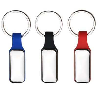 Metal Keychain Silicone Strap