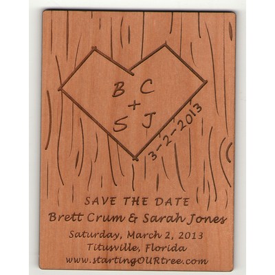 3" x 4" - Hardwood Cards - Invitations