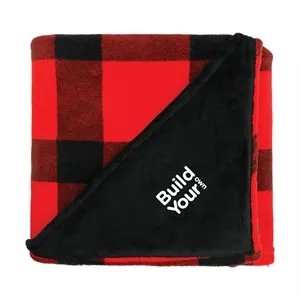 Plaid Plush Throw Blanket