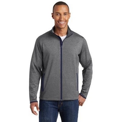 Adult Sport-Tek® Sport-Wick® Stretch Contrast Full Zip Jacket