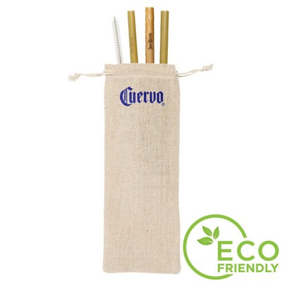 Bamboo Straw Set