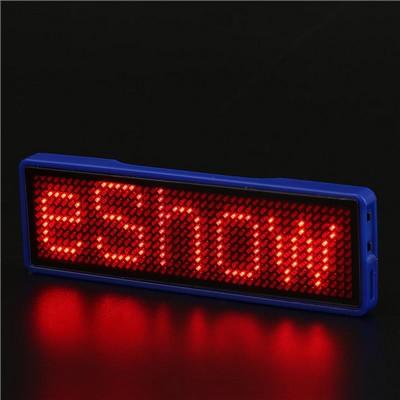 LED Name Tag Red