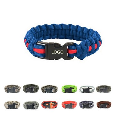 Paracord Bracelet With Plastic Buckle