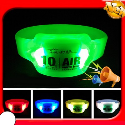 Silicone Music Control Flashing Bracelet