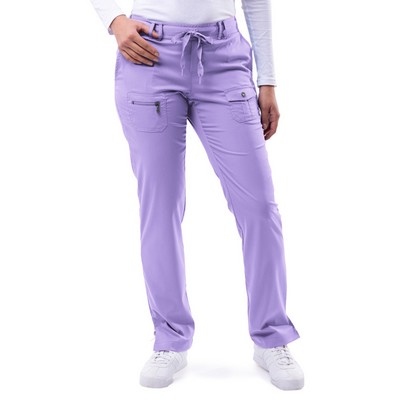 Adar Pro Women's Slim Fit Scrub Pants w/6 Pockets