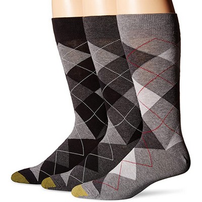 Gold Toe men's Carlyle Argyle Crew Socks