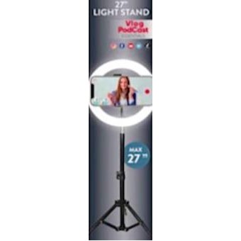 Vivitar® Ring Light w/16"-27" Light Stand Tripod