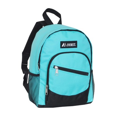 Everest Junior Slant Backpack, Aqua Blue/Black