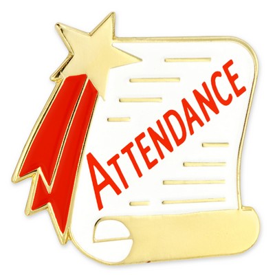 Attendance Scroll Pin